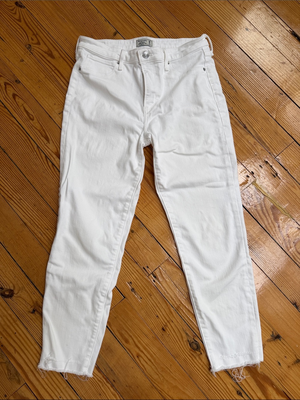 Abercrombie & Fitch SIMONE High Rise STRETCH White 28 6R